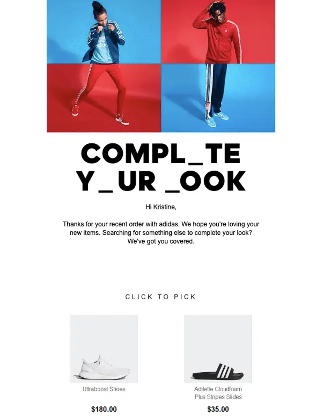Example: Purchase Confirmation
