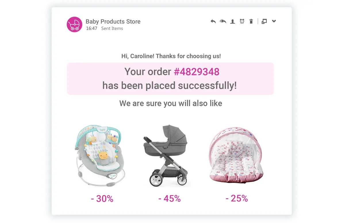 Example: Purchase Confirmation