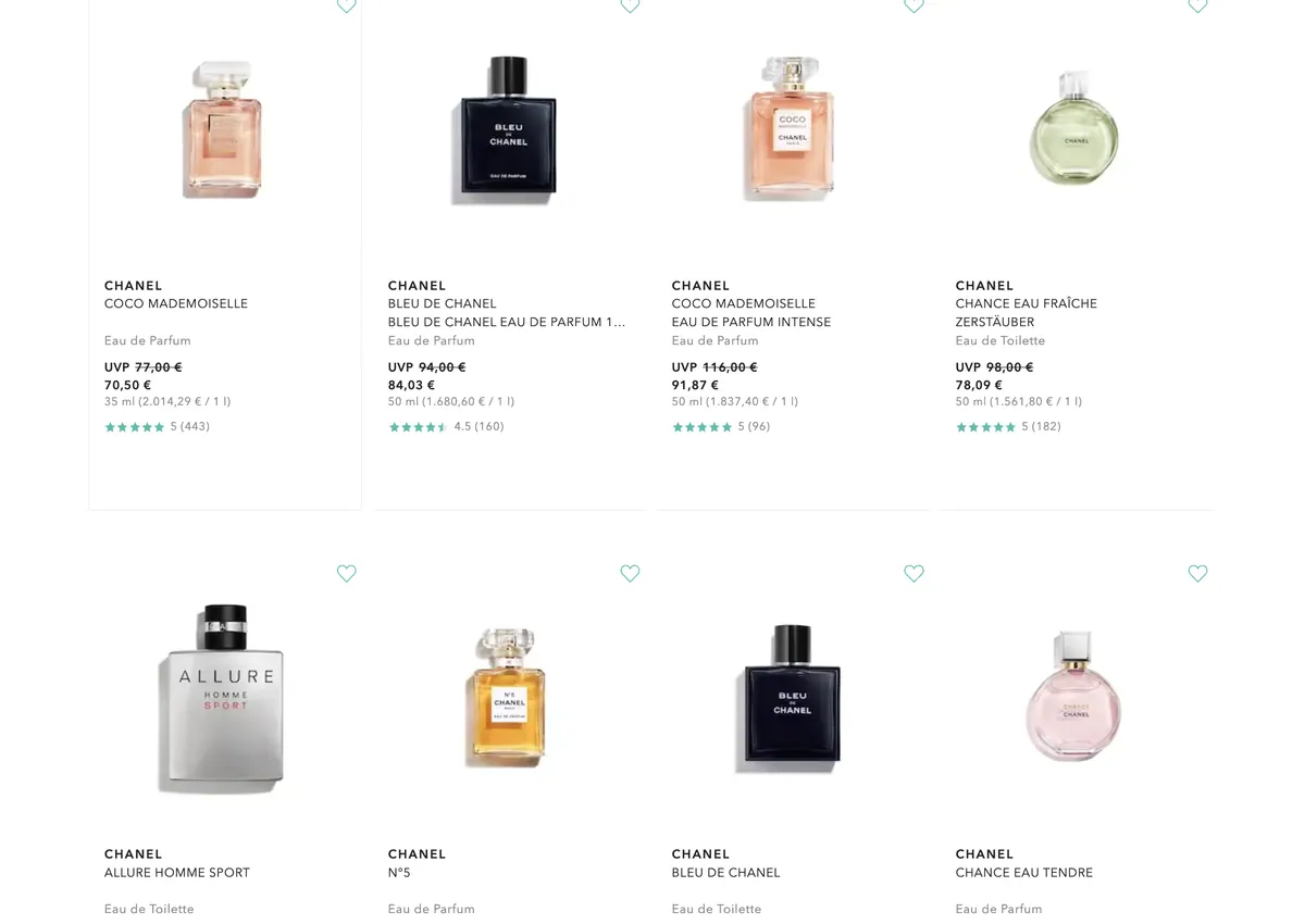 Example: Relevant Category Page Design