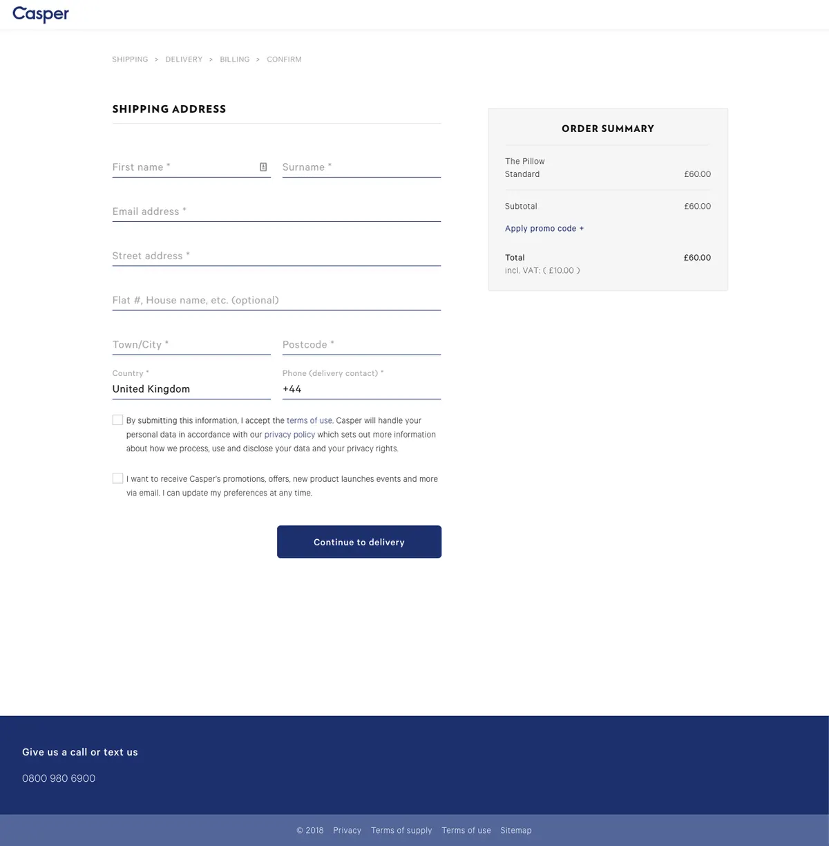 Example: Tunnel Checkout